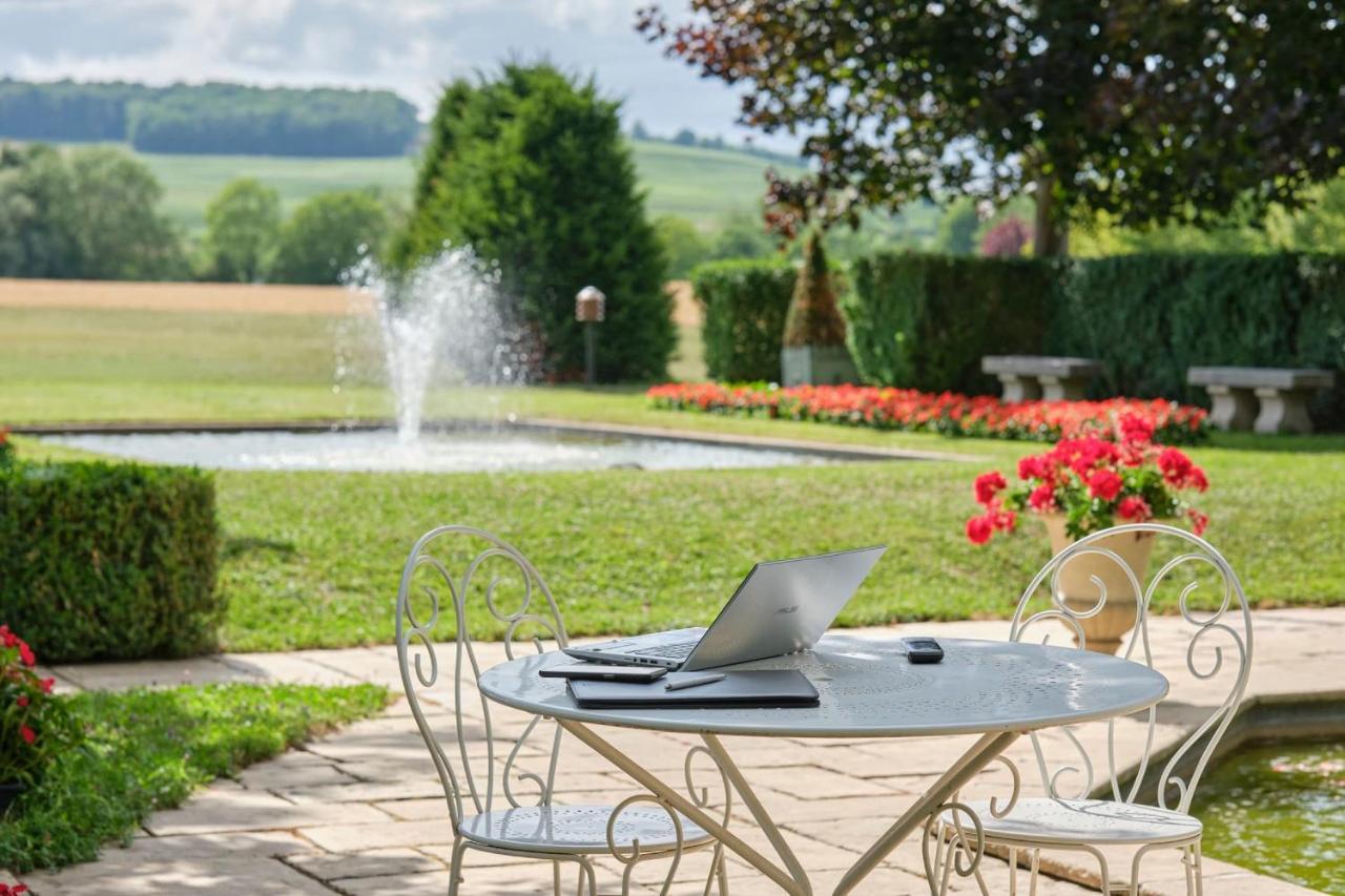 Hostellerie Briqueterie & Spa Champagne Vinay  ภายนอก รูปภาพ The garden of the Château de Chaumont